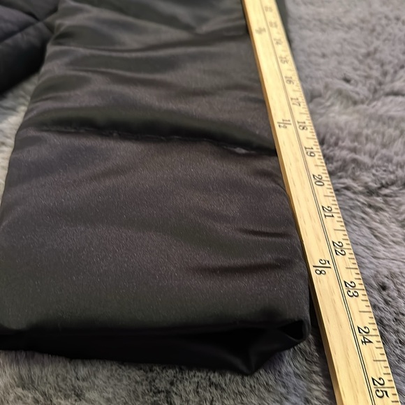 Lauren Ralph Lauren Black cropped hood Size Soft Satin Puffer Jacket size M - Picture 10 of 14